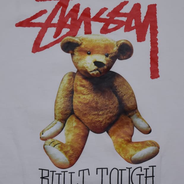 스투시(Stüssy) 빌트 터프 베어 그래픽 반팔 티셔츠 화이트 S