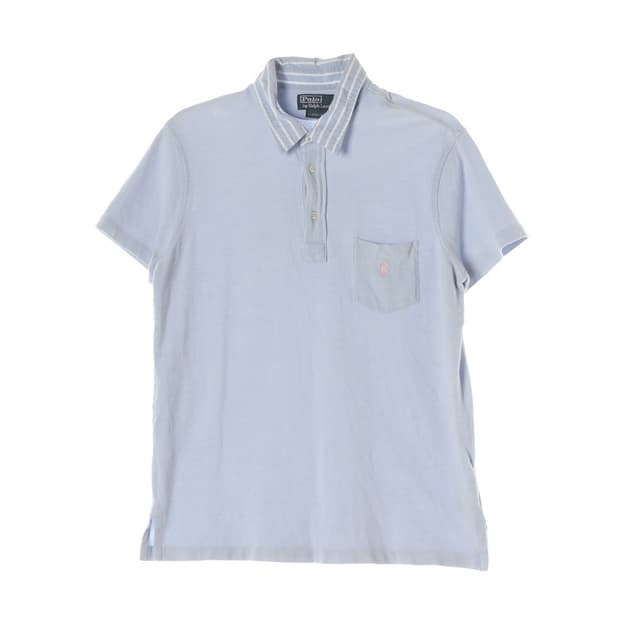 폴로 랄프로렌 스트라이프 칼라 포켓 피케 셔츠 L