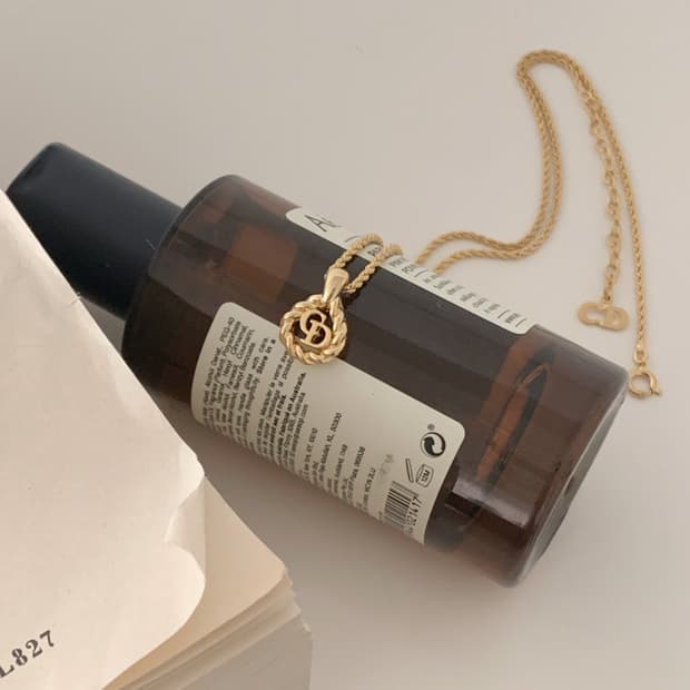 [ 디올 ] 빈티지 디올 로고 목걸이