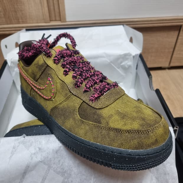 나이키 에어포스 1 '07 로우 부클레 바로크 브라운 290 새상품