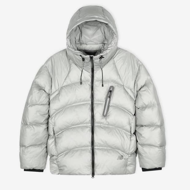 뉴발란스 플라잉77 헤비 구스 다운 라이트 그레이 xs