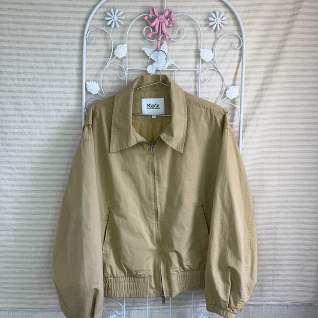 빈티지 베이지 블루종 y2k 스트릿 갸루 펑키470 