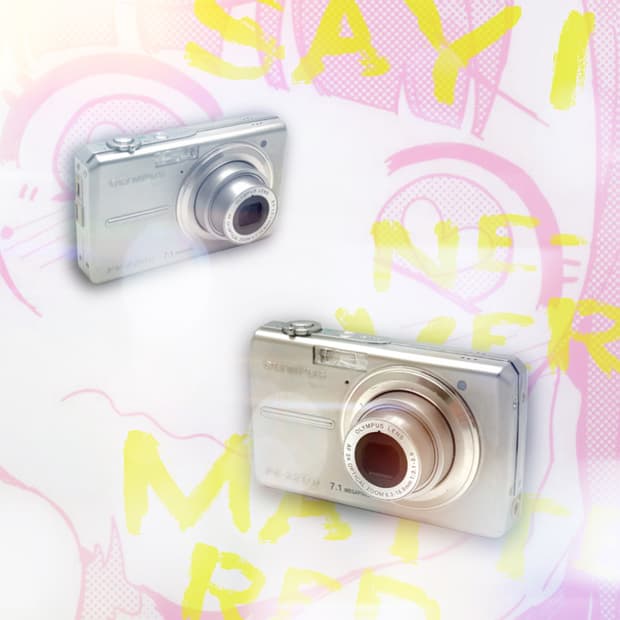 [초보추천!] 올림푸스 뮤 FE-220D 실버 디지털카메라