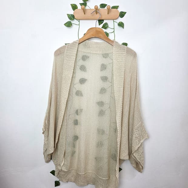 코지 오픈형 볼레로 가디건