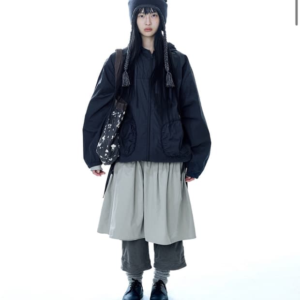 코이세이오 체크 링클스 윈드 브레이커