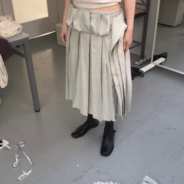 Eonts offbeat pleats skirt mint 3 