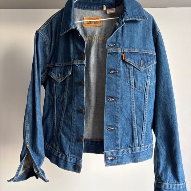리바이스 오렌지탭 데님 자켓 m  made in u.s.a