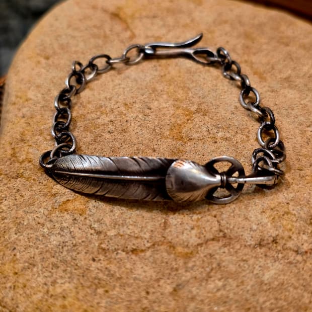 Silver925 American Feather Bracelet

