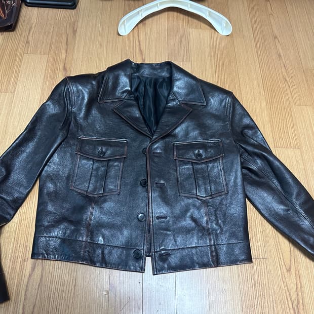 렉토 밀리터리 레더 자켓 M