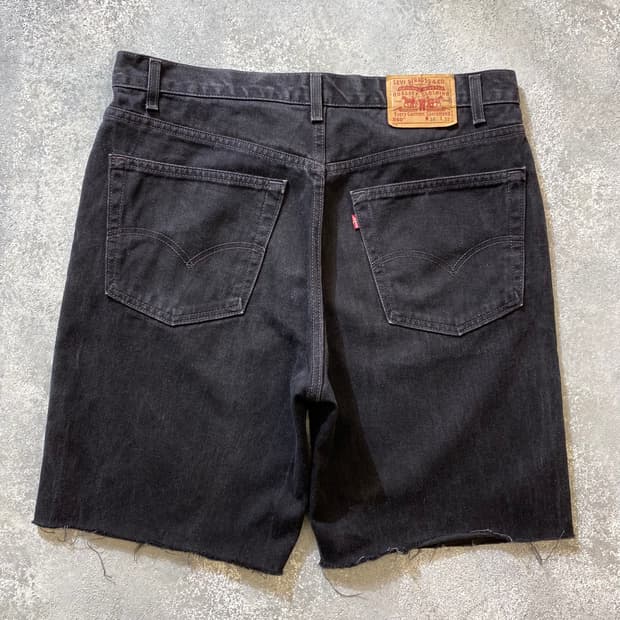 [36-37] 00s Levi's 550 리바이스 블랙 데님 쇼츠