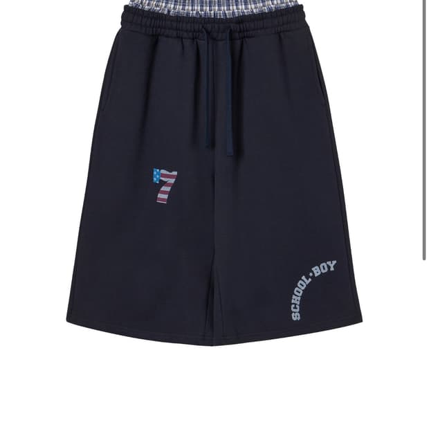 TRUNK LAYERED SWEATSHORTS [NAVY](네고ㄱㄴ)