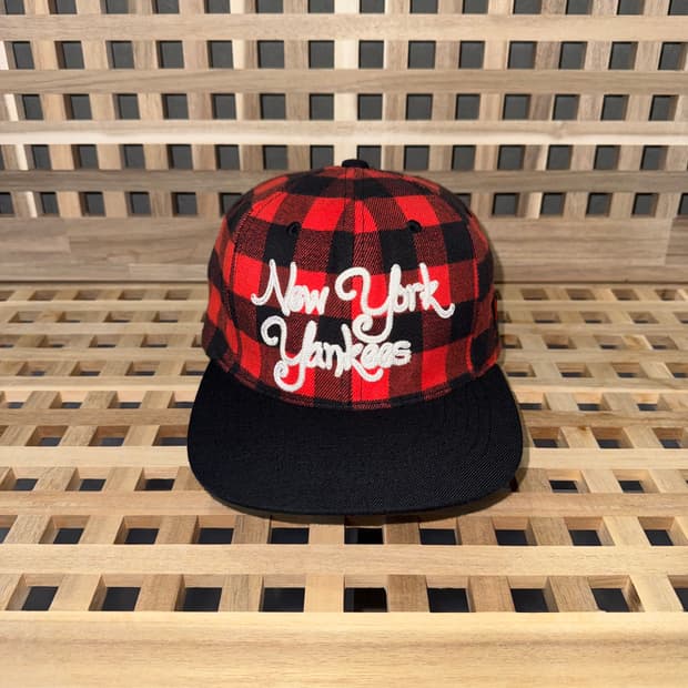 mlb 뉴욕양키스 럼버잭 체크 캡
