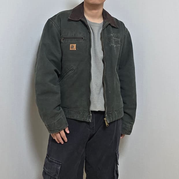 칼하트 디트로이트 모스그린 L 칼하트 j97 mos 라지 칼하트 자켓