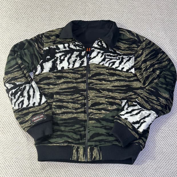 (희귀) 팀버랜드 리버서블 봄버 자켓