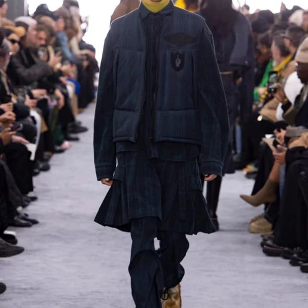 23FW 사카이x곤즈 베스트 레이어드 셔츠 자켓