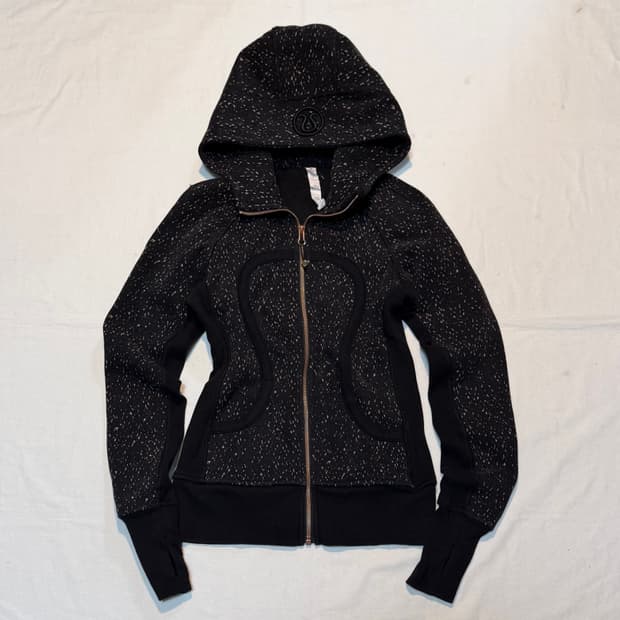 희귀) 룰루레몬 해외판 스쿠바 블리치드 후드집업 블랙