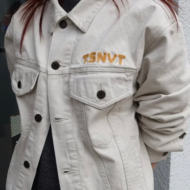 Thisisneverthat Trucker jacket off white