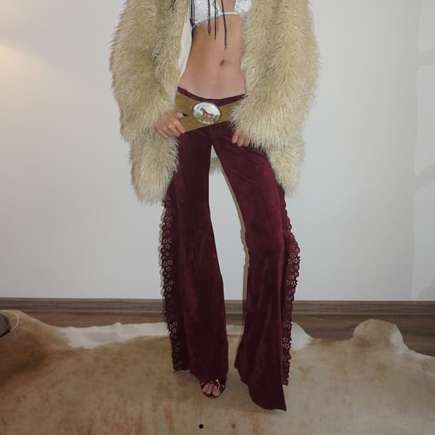 스컬프터 Faux Fur Middle Jacket Beige 퍼자켓