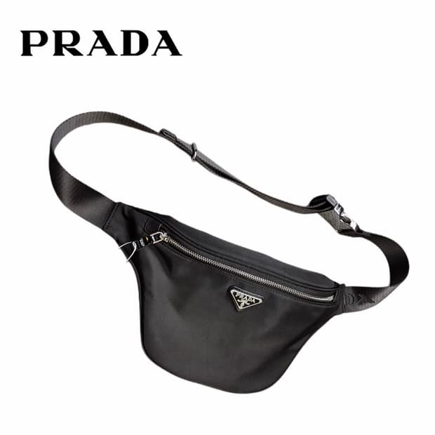 프라다뷰티 힙색 벨트백 기프트백 블랙