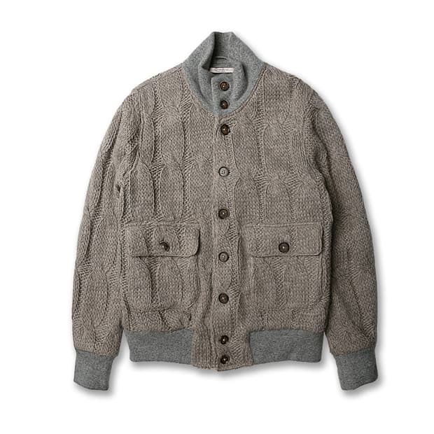 카포비앙코 [Capobianco] 이탈리아 케이블 니트 A1 자켓