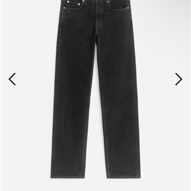 (구매) 30/32 아르켓 오션진 루즈 스트레이트 진 블랙