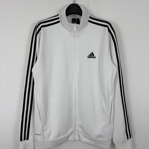 a87) 아디다스 화이트 트랙탑 져지 자켓