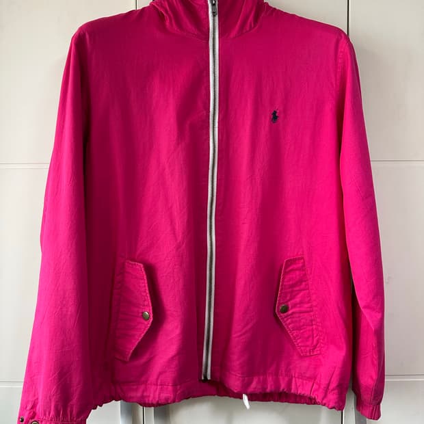 polo 집업 자켓 핫핑크