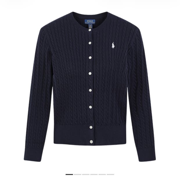 폴로 가디건 블랙 M