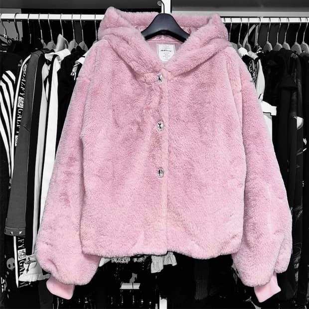 Ankrouge usamimi fur jacket