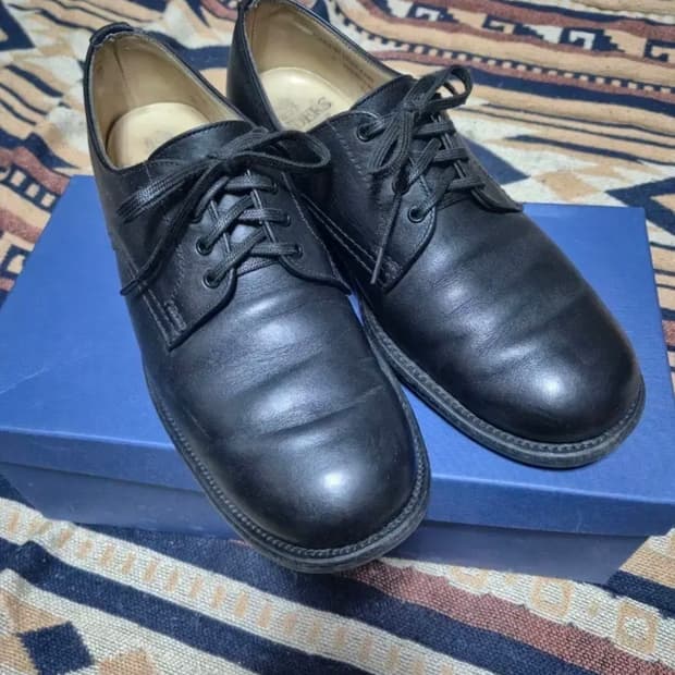 [UK6.5]샌더스 BGS 플레인토 왁시레더 밀리터리 더비