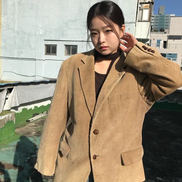 빈티지 골덴 블레이저