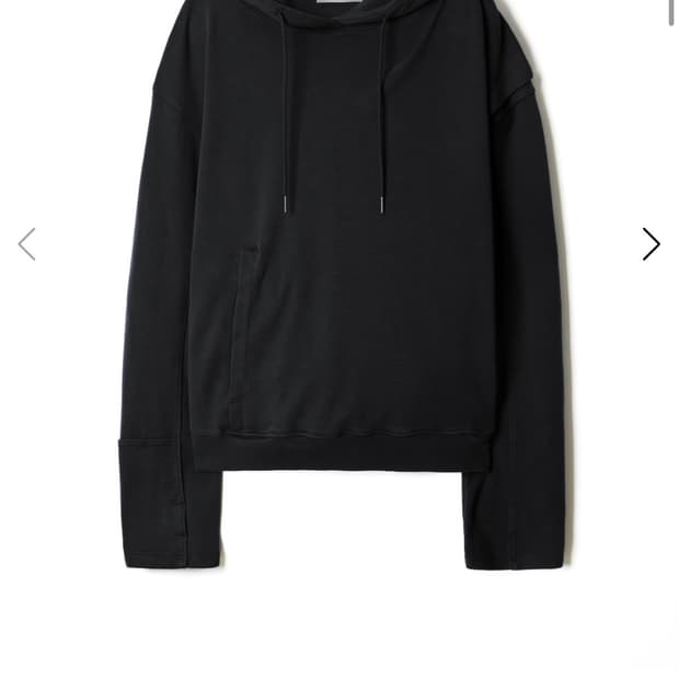 SYMM drapped hoodie black