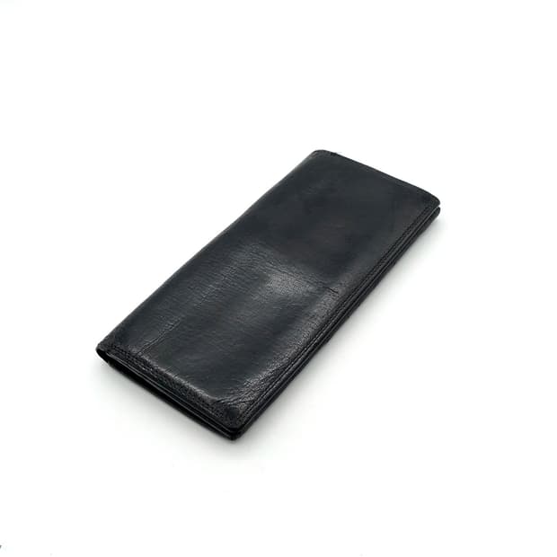 LEATHER 빈티지 블랙 레더 가죽 장지갑