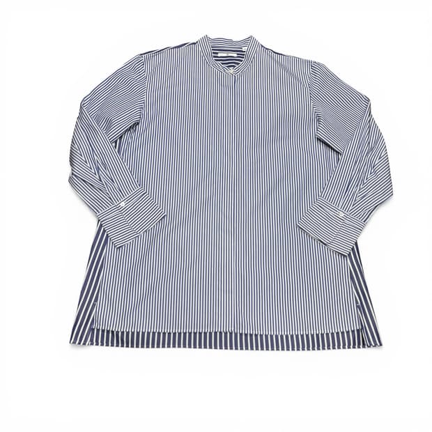 XL 유니클로 X 질샌더 J+ 스트라이프 헨리넥 셔츠