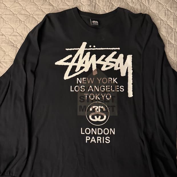 스투시 도버스트릿마켓 콜라보 월드투어 롱슬리브