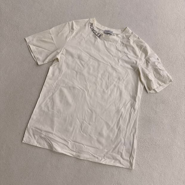 L 빈티지 넥 포인트 반팔 티 0713T2