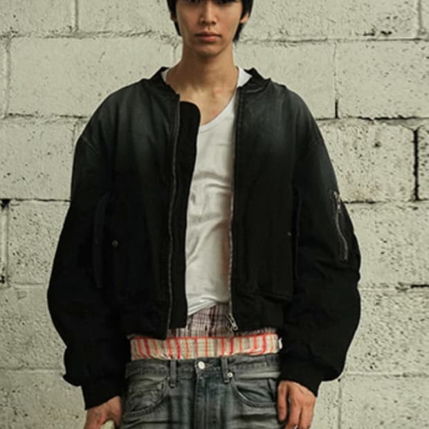 그레일즈 VINTAGE WASHED BOMBER JACKET