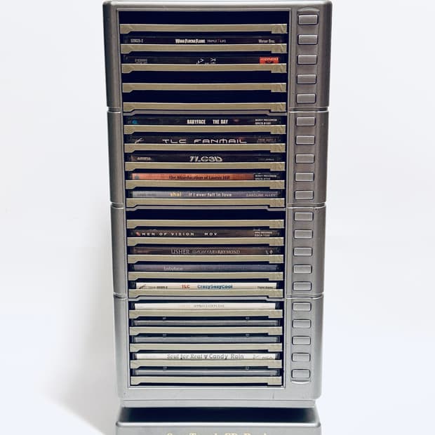 Vintage | 회전형 CD 수납 랙 | CD 보관 랙