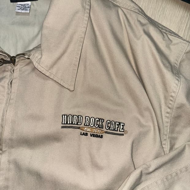 하드락카페 빈티지 자켓 베이지 XXL