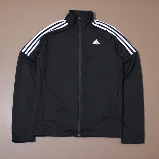 Adidas 아디다스 검 흰 트랙탑 져지