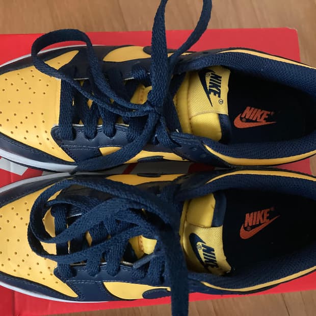 나이키 덩크 로우 바시티 메이즈 미시건 235