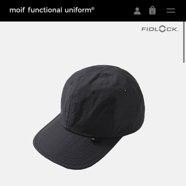모이프 23SS 유니폼캡 차콜