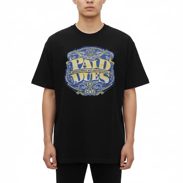 2012년 빈티지 Paid Dues 힙합 페스티벌 티셔츠