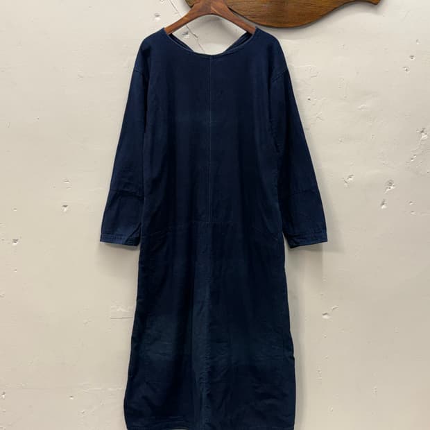 Japan 45R Indigo Cotton Long One-piece
