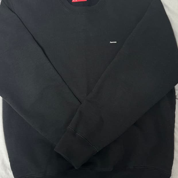 슈프림 스몰 로고 맨투맨 BLACK (M)