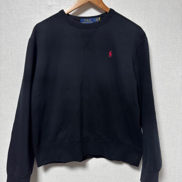 폴로 랄프로렌 블랙 맨투맨 L