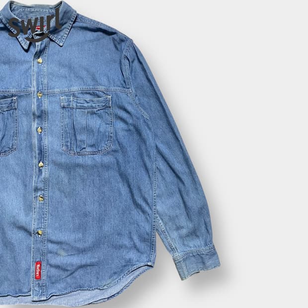 🌊90s Marlboro work denim shirts