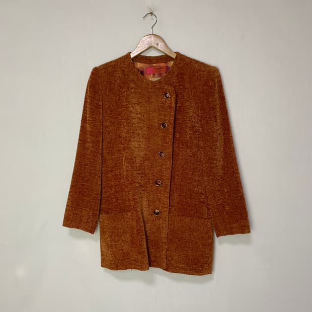 웅가로 파리 앤틱 버튼 사선 자켓 프랑스 여성 일본 빈티지