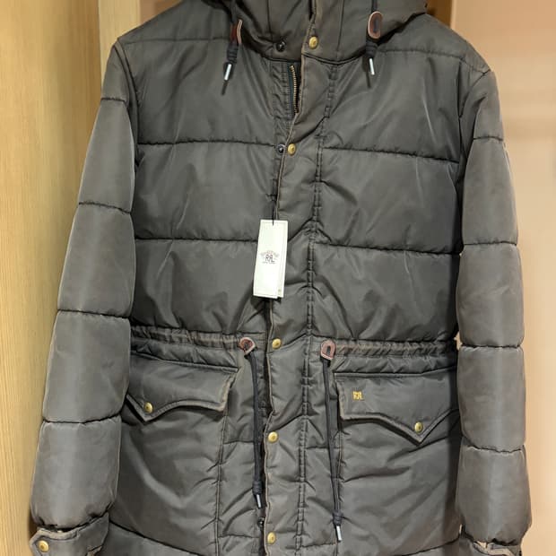 (M) RRL 코튼 트윌 파카 패딩 카라코람 더블알엘