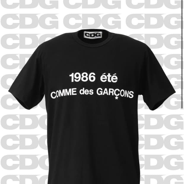 COMME des GARÇONS 1986 été T-SHIRT